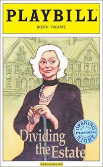 Dividing the Estate Limited Edition Official Opening Night Playbill 